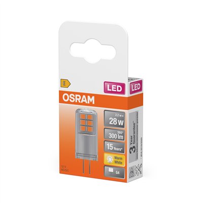 LED PIN 12 V 2.2W 827 Clear G4