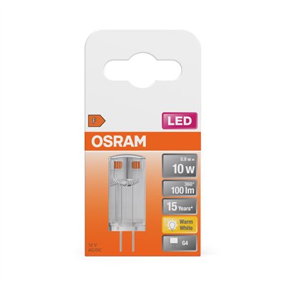 LED PIN 12 V 0.9W 827 Clear G4