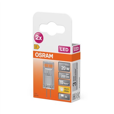 LED PIN 12 V 1.5W 827 Clear G4