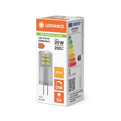 LED PIN 12 V DIM P 2W 827 Clear G4