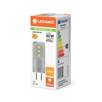 LED PIN 12V P 3.3W 827 Clear GY6.35