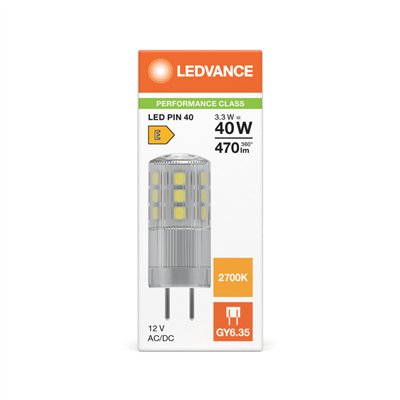 LED PIN 12V P 3.3W 827 Clear GY6.35