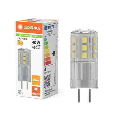 LED PIN 12V P 3.3W 827 Clear GY6.35
