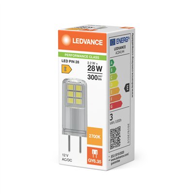 LED PIN 12V P 2.2W 827 Clear GY6.35