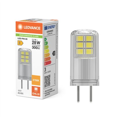 LED PIN 12V P 2.2W 827 Clear GY6.35