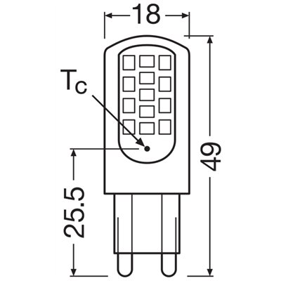 LED PIN G9 4.2W 827 Clear G9