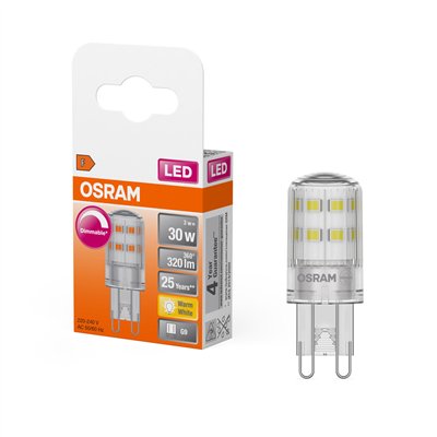 LED PIN G9 DIM 3W 827 Clear G9