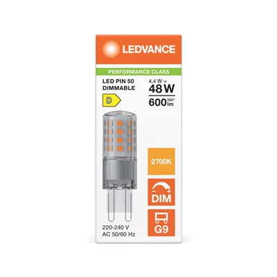 LED PIN G9 DIM P 4.4W 827 Clear G9
