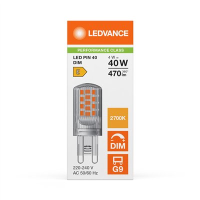LED PIN G9 DIM P 4W 827 Clear G9