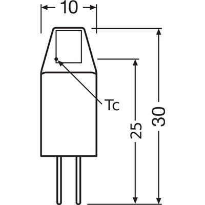 LED PIN MICRO 12 V 1W 827 Clear G4