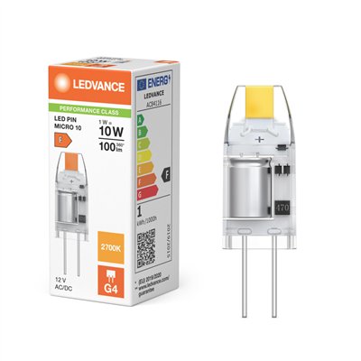 LED PIN MICRO 12V P 1W 827 Clear G4