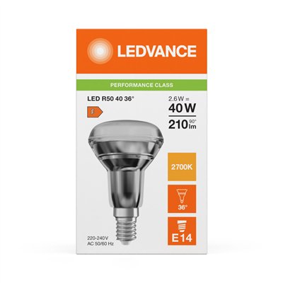 LED R50 P 2.6W 827 E14