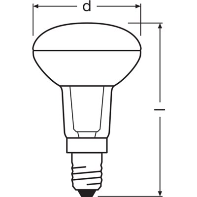 LED R50 P 2.6W 827 E14