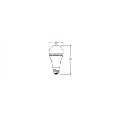 LED RECHARGEABLE LAMPS 8W 827 Frosted E27