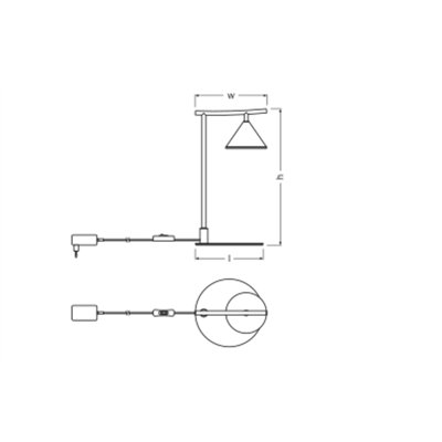 Decor Fuji Table 5W 930 Black