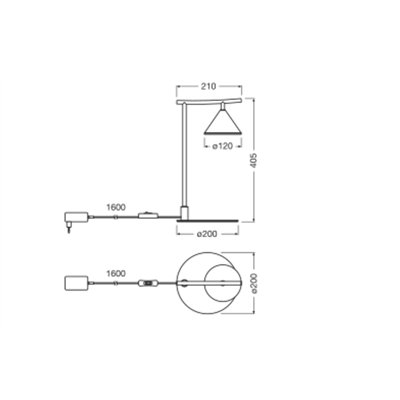 Decor Fuji Table 5W 930 Black
