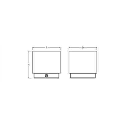 Decor Gleam Table 2W Touch CCT DIM White