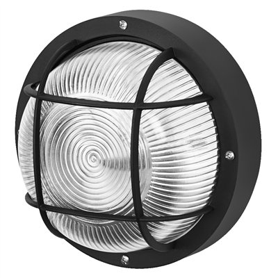 Bulkhead Essential Round E27 Black