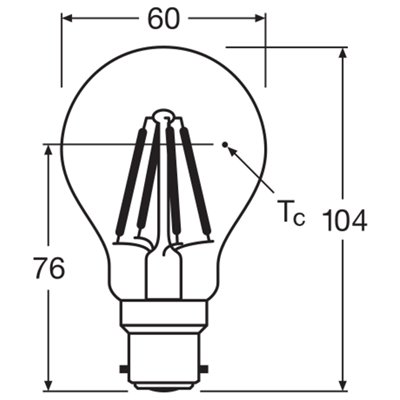 LED Retrofit CLASSIC A DIM 7W 827 Clear B22d