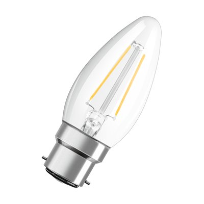 LED Retrofit CLASSIC B 2.5W 827 Clear B22d