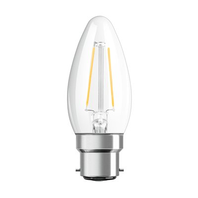 LED Retrofit CLASSIC B 2.5W 827 Clear B22d