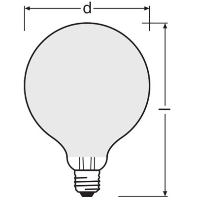 LED Retrofit CLASSIC GLOBE125 17W 840 Frosted E27