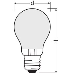 LED CLASSIC A DIM CRI 90 S 100  11 W/2700 K E27 