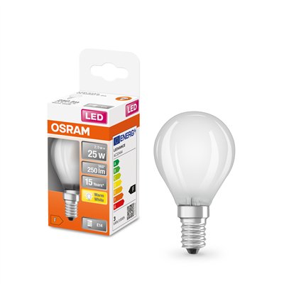 LED Retrofit CLASSIC P 2.5W 827 Frosted E14