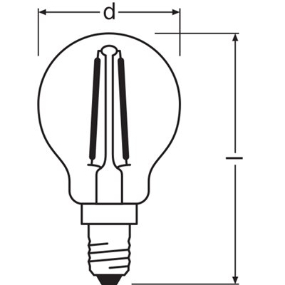 LED Retrofit CLASSIC P 2.5W 827 Clear E14