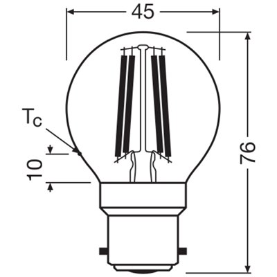 LED Retrofit CLASSIC P 2.5W 827 Clear B22d