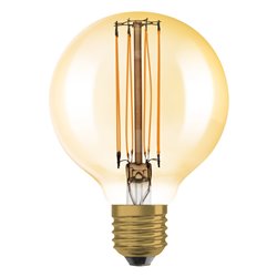 Vintage 1906 LED CLASSIC SLIM FILAMENT Globe DIMMABLE 5.8W 822 Gold E27