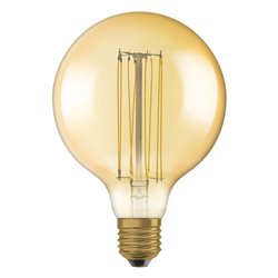 Vintage 1906 LED CLASSIC SLIM FILAMENT Globe DIMMABLE 5.8W 822 Gold E27