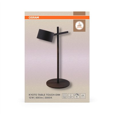 Decor Kyoto Table 12W 930 TOUCH DIM Black
