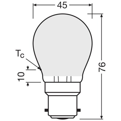 LED Retrofit CLASSIC P DIM 4.8W 827 Frosted B22d