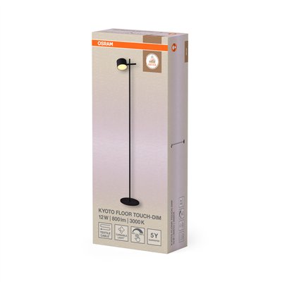 Decor Kyoto Floor 12W 930 TOUCH DIM Black