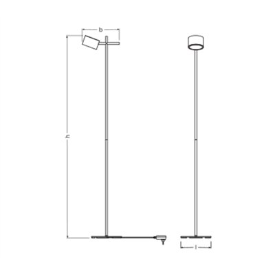 Decor Kyoto Floor 12W 930 TOUCH DIM Black