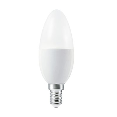 LED Retrofit RGBW lamps with remote control 4.9W 827 Frosted E14