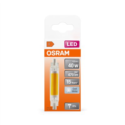 LED SLIM LINE R7S 4.5W 840 Glas R7s
