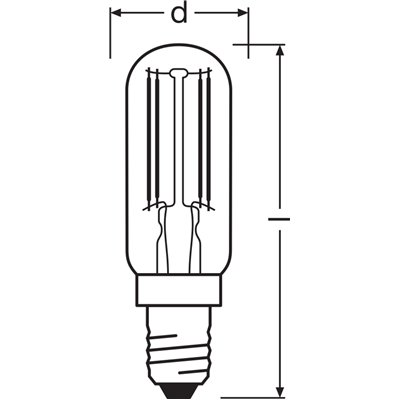 LED SPECIAL T26 4.2W 827 Clear E14