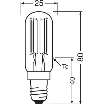 LED SPECIAL T26 4.2W 827 Clear E14