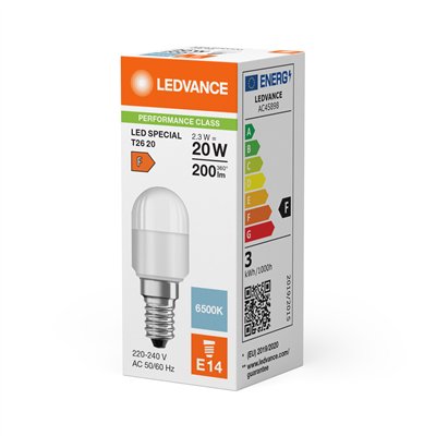 LED SPECIAL T26 P 2.3W 865 Frosted E14