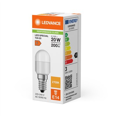 LED SPECIAL T26 P 2.3W 827 Frosted E14