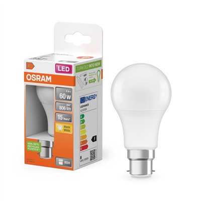 LED STAR CLASSIC A 8W 827 Frosted B22d