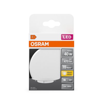 LED STAR GX53 4.9W 827 Frosted GX53