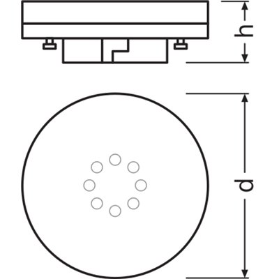 LED STAR GX53 4.9W 827 Frosted GX53