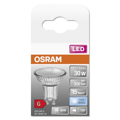 LED STAR PAR16 4.3W 840 GU10