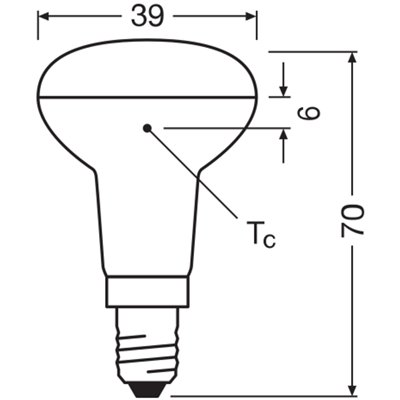 LED STAR R39 1.5W 827 E14