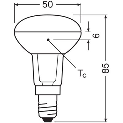 LED STAR R50 2.6W 827 E14