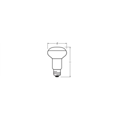 LED STAR R63 2.9W 827 E27