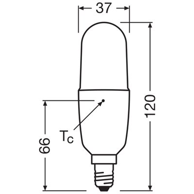 LED STAR STICK 9.5W 840 Frosted E14